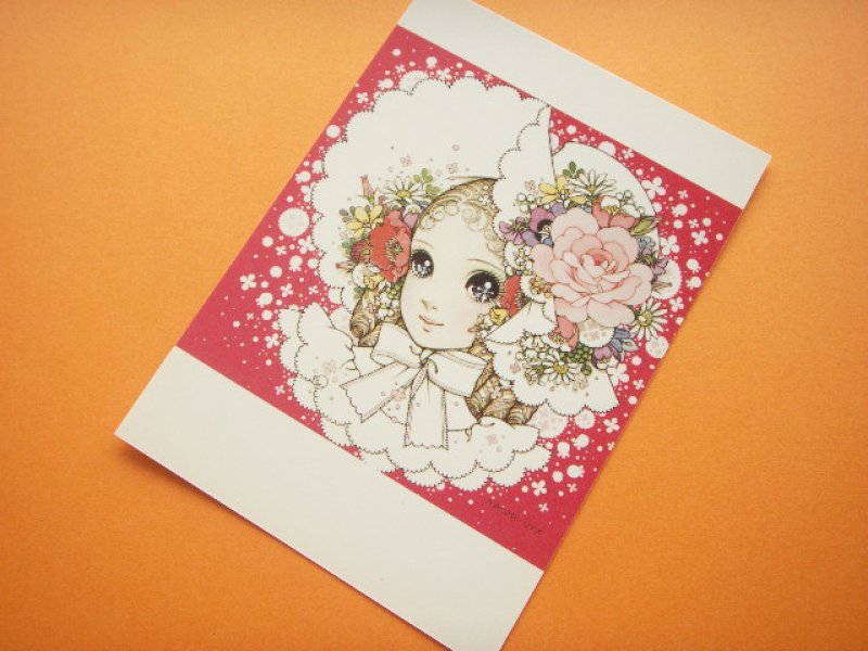 Photo1: Macoto Japanese Retro Illustration Postcard Cute Girls *03 (1)