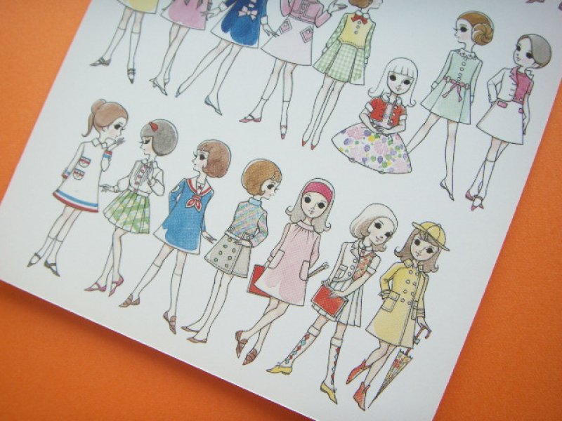 Photo2: Macoto Japanese Retro Illustration Postcard Cute Girls *15