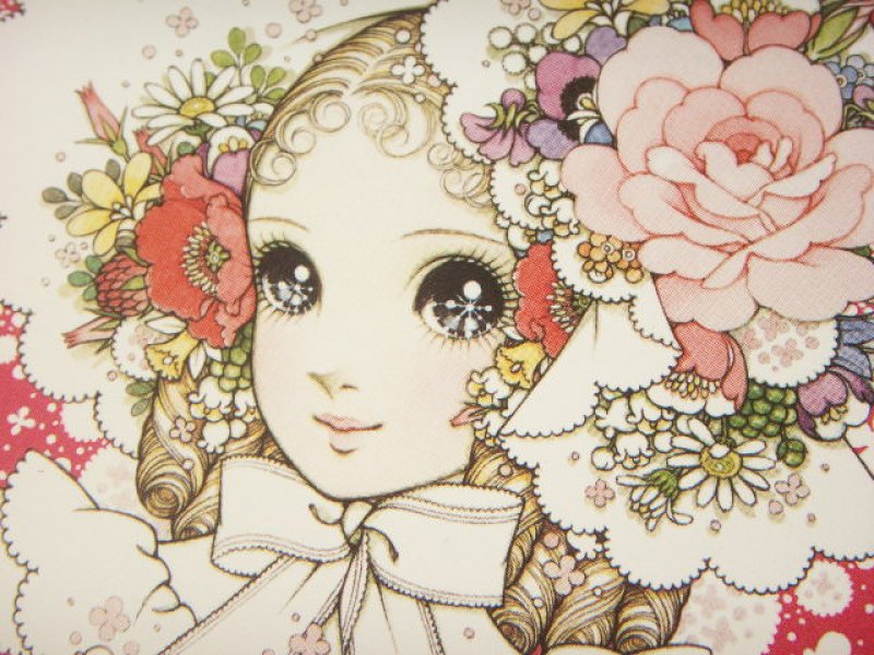 Photo1: Macoto Japanese Retro Illustration Postcard Cute Girls *03