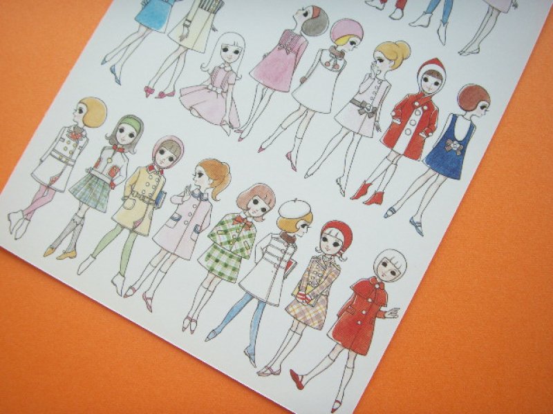 Photo2: Macoto Japanese Retro Illustration Postcard Cute Girls *10