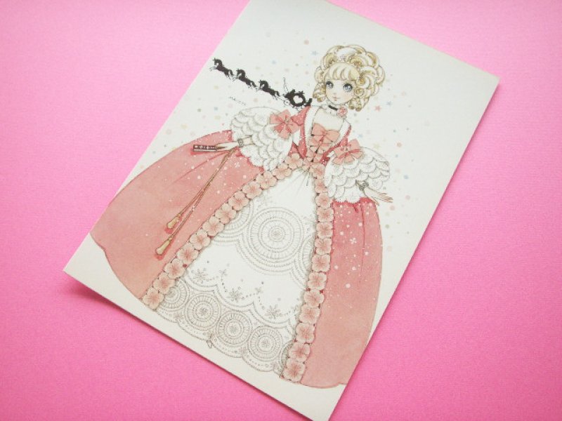 Photo1: Macoto Japanese Retro Illustration Postcard Cute Girls *24 (1)