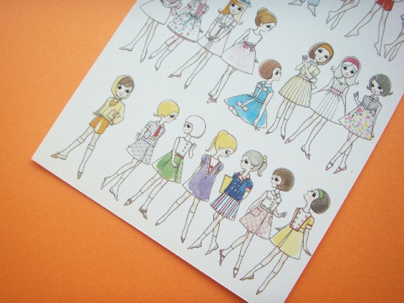 Photo2: Macoto Japanese Retro Illustration Postcard Cute Girls *14