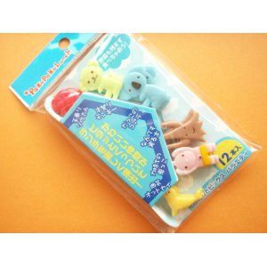 Photo: Kawaii Cute Food Picks Bento Accessories Animals Cupcake Toppers Set D