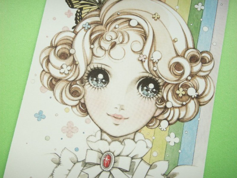 Photo1: Macoto Japanese Retro Illustration Postcard Cute Girls *11