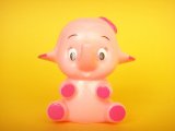 Photo: Kawaii Elephant Mini Rubber Doll Kitschy Toy Pink Novelty
