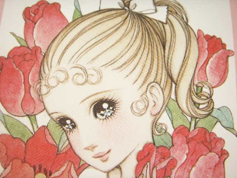 Photo1: Macoto Japanese Retro Illustration Postcard Cute Girls *09