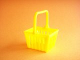 Photo: Miniature Plastic Basket Toy Yellow