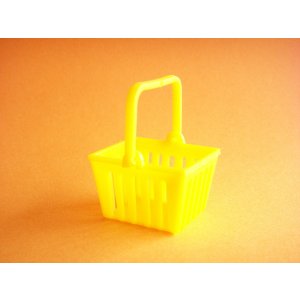 Photo: Miniature Plastic Basket Toy Yellow