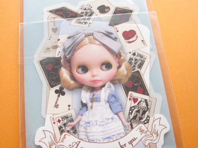 Photo: Kawaii Cute Blythe Greeting Message Card *The Playing Cards