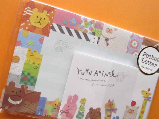 Photo: Kawaii Cute Mini Letter Set Mind Wave *YURU Animal (38130)