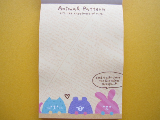 Photo: Kawaii Cute Mini Memo Pad Q-LiA *Animal Pattern (80569) 