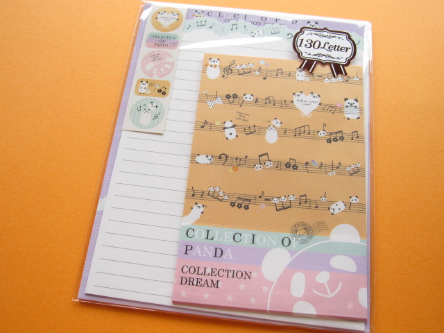 Photo1: Kawaii Cute Letter Set Crux *COLLECTION OF PANDA (08015)