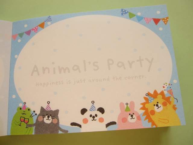 Photo: Kawaii Cute Mini Memo Pad Crux *Animal's Party (28560)