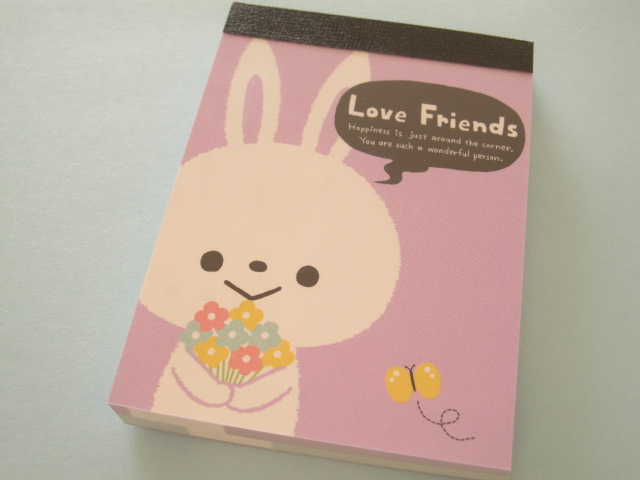 Photo1: Kawaii Cute Mini Memo Pad Crux *Love Friends (29269)