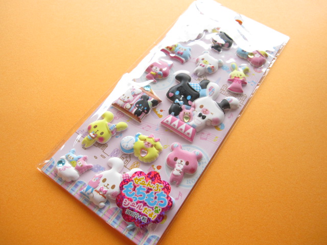 Kawaii Cute Puffy Stickers Sheet Crux *Melody Animals (05039) - Kawaii Shop  Japan