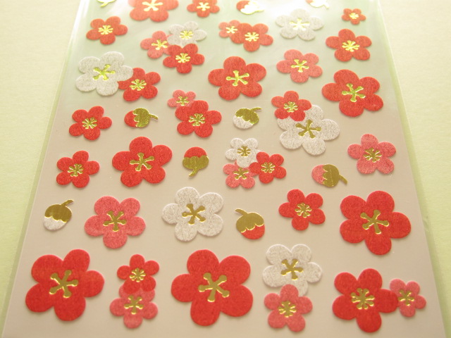 Photo: Beautiful Ume Blossom Flowers Sticker Sheet Mind Wave (76483)