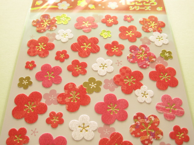 Photo: Beautiful Ume Blossom Flowers Sticker Sheet Mind Wave (76480)