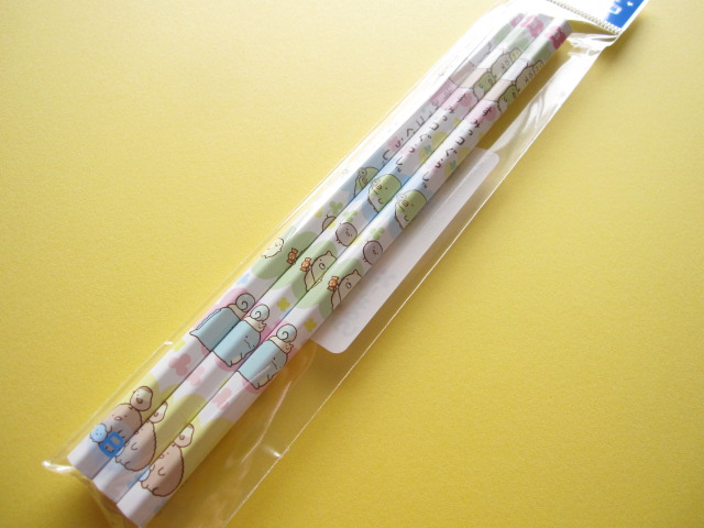 Photo1: 3 pcs Kawaii Cute Wooden Pencils Set San-x *Sumikkogurashi (PN85101)