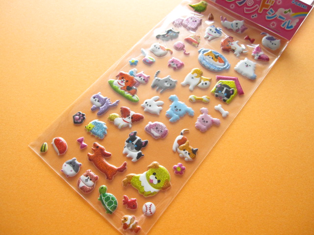 Photo: Kawaii Cute 2 Sticker Sheets Set Animal Land Seal Q-ia *Pet Land (91409)