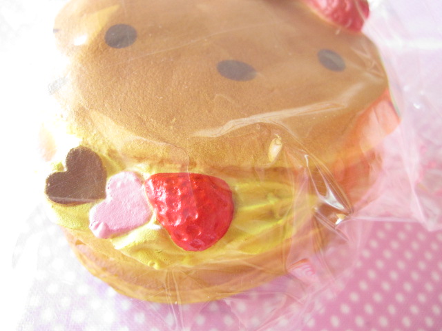 Photo: Kawaii Cute Hello Kitty Lovely Sweets Squishy Keychain Charm Sanrio *Pancake Lemon Cream 