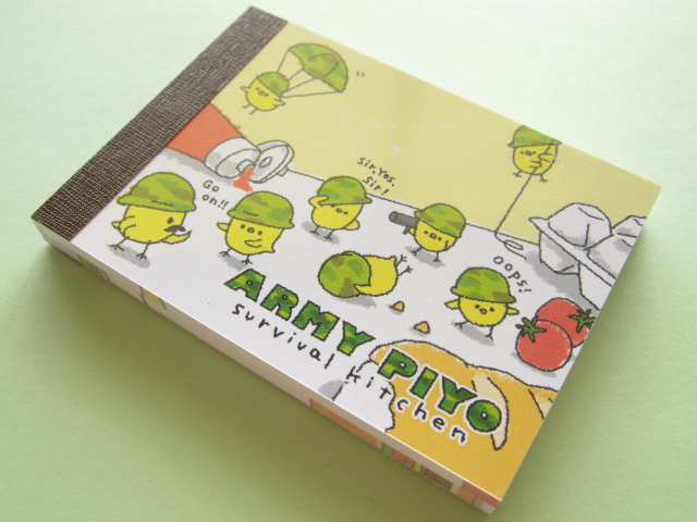Photo1: Kawaii Cute Mini Memo Pad Crux *ARMY PIYO (08037)