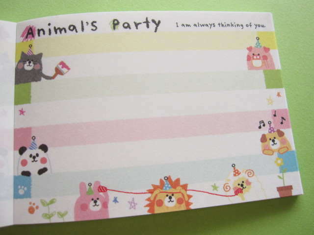 Photo: Kawaii Cute Mini Memo Pad Crux *Animal's Party (29371)