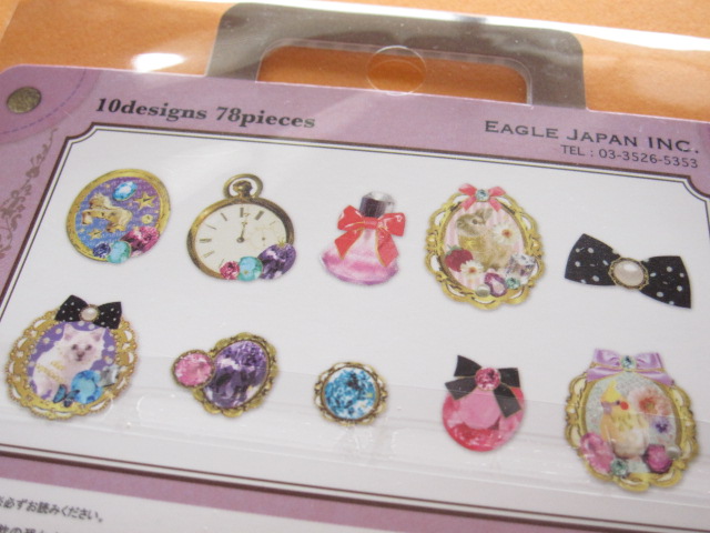 Photo: Petit Voyage Sticker Flakes Sack Eagle Japan *Romantic Girly (GS370)