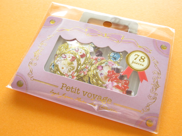 Photo1: Petit Voyage Sticker Flakes Sack Eagle Japan *Romantic Girly (GS370)