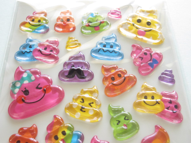 Photo: Kawaii Cute Candy Sticker Sheet Mind Wave *Poo (75539)