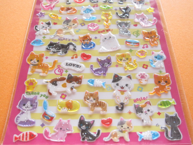 Photo: Kawaii Cute Candy Sticker Sheet Q-LiA *アイラブにゃんこ (01079)