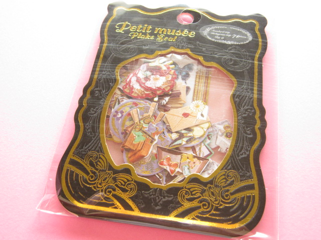 Photo1: Petit Musee Sticker Flakes Sack Stead Fast *Antique (7983)