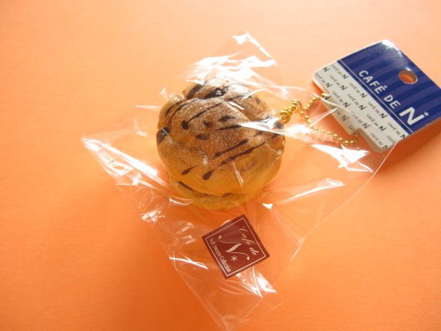 Cafe De N Squishy Keychain Charm Nic Cream Puff W Chocolate Cdn04 3 Kawaii Shop Japan
