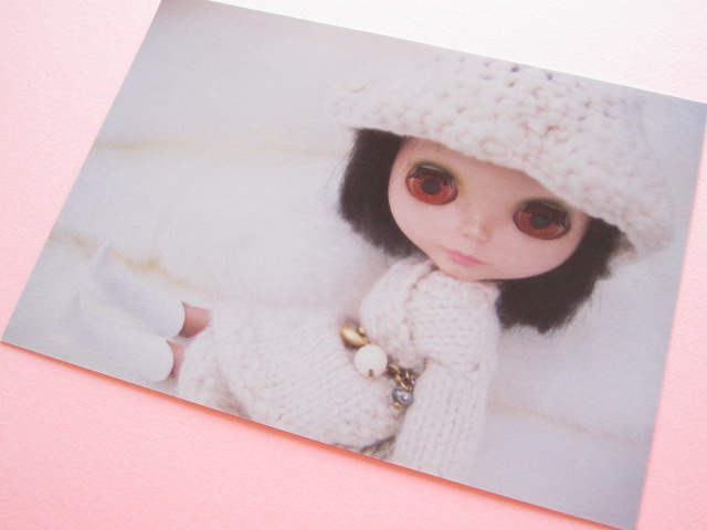 Photo1: Cute Blythe Doll Postcard *Knitwear