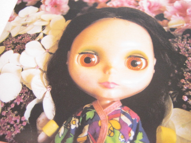 Photo: Cute Blythe Doll Postcard *Flowers
