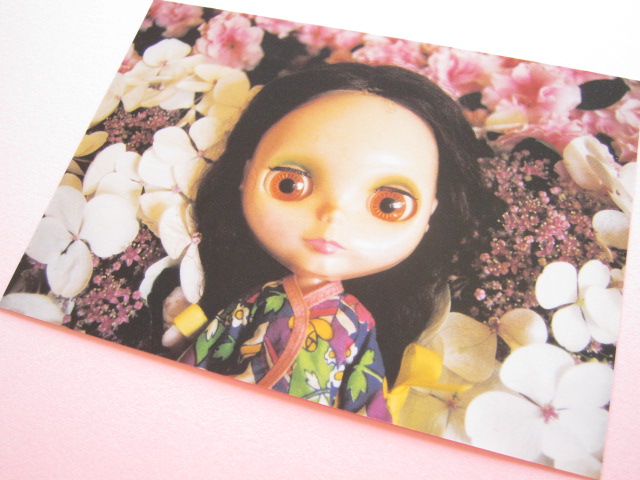 Photo1: Cute Blythe Doll Postcard *Flowers