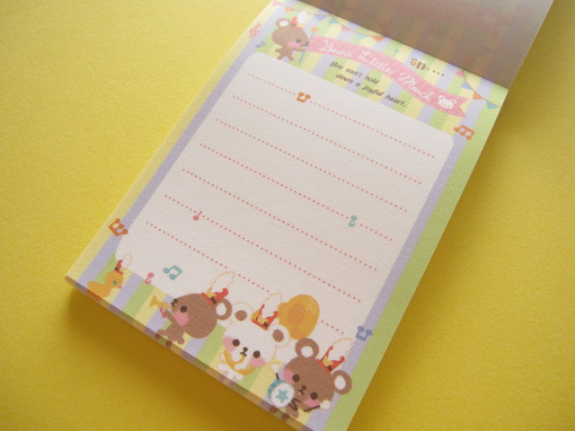 Photo: Kawaii Cute Mini Memo Pad Q-LiA *Bear's Little March (84700) 