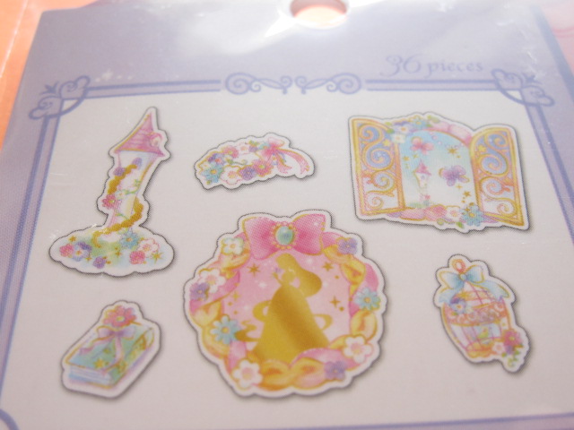 Photo: Kawaii Cute Sticker Flakes Sack Prologue Princess Q-LiA *Rapunzel (21020)