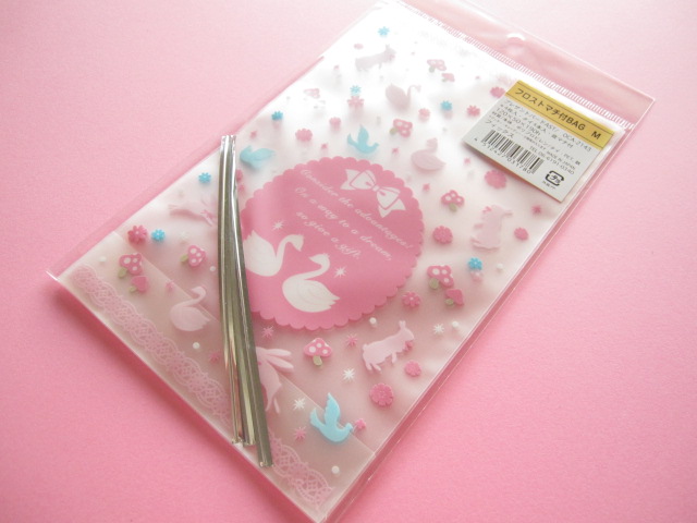 Photo1: 4pcs Kawaii Cute Cello Candy Gift Bags Set *Bird (OCA-2143)