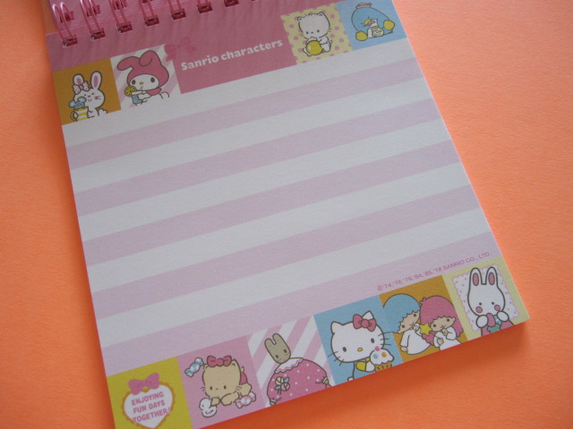 Photo: Kawaii Cute Spiral Medium Memo Pad & Envelopes Set Sanrio Original *Sanrio Characters (44478-2) 