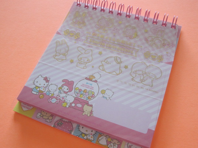 Photo1: Kawaii Cute Spiral Medium Memo Pad & Envelopes Set Sanrio Original *Sanrio Characters (44478-2) 