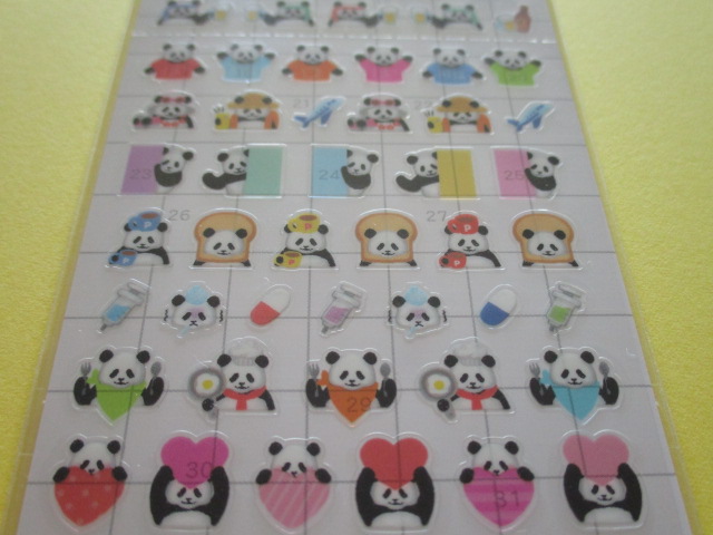 Photo:  Kawaii Cute Schedule Stickers Sheet  Mind Wave *Panda (79360)