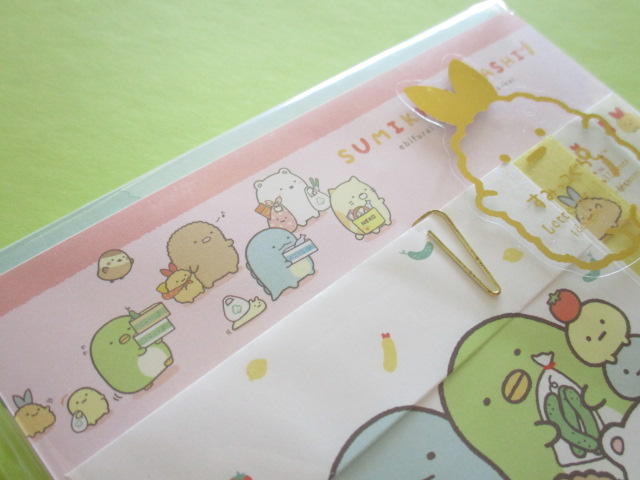 Photo: Kawaii Cute Regular Letter Set Sumikkogurashi San-x *えびふらいのしっぽのおつかい (LH64501)