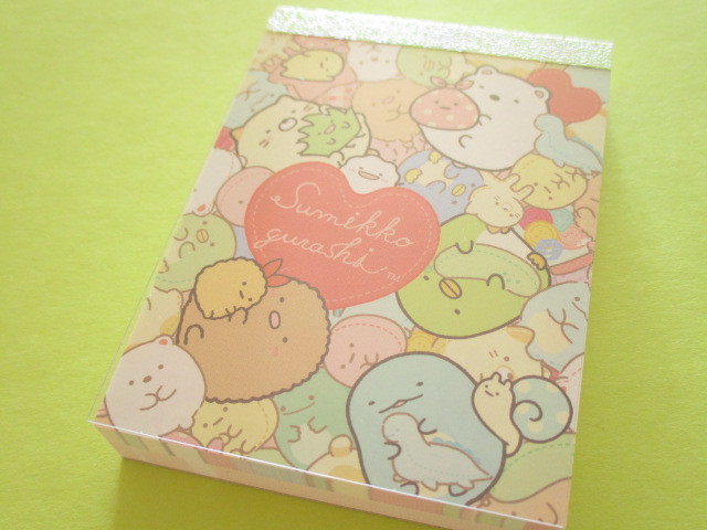 Photo1: Kawaii Cute Mini Memo Pad Sumikkogurashi San-x *しろくまのてづくりぬいぐるみ (MW44901-4）