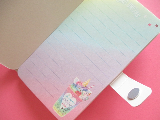 Photo: Kawaii Cute Smapho Medium Memo Pad Q-LiA *Candy Unicorn (30215)