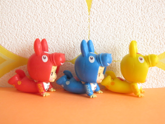 Photo: Kawaii Cute Kewpie x Rody Tiny Dolls Set *Blue, Red & Yellow Crawl 
