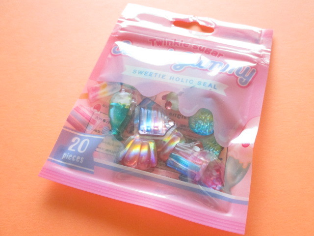 Photo1: Kawaii Cute Sweet Holic Stickers Sack Crux *Sweet Gummy (05854)