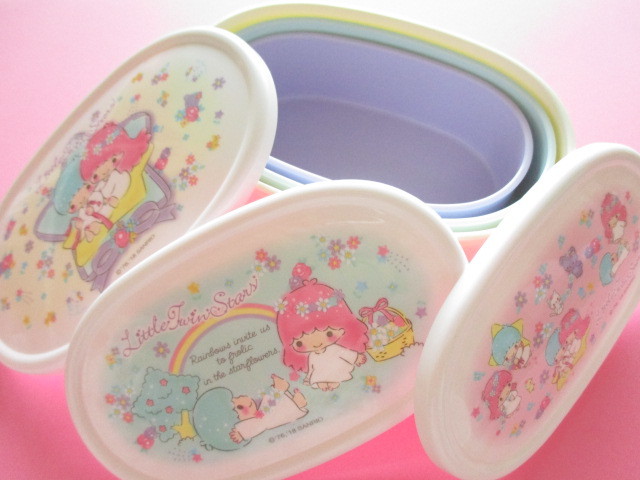 Photo: 3 pcs Kawaii Cute Bento Lunch Box Container Set Sanrio Original *Little Twin Stars (26999-9)