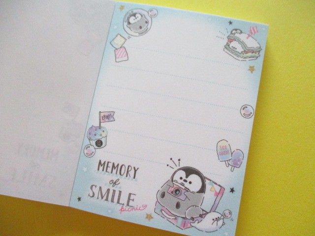 Photo:  Kawaii Cute Mini Memo Pad Penguin Memory Q-LiA *Picnic (34470)