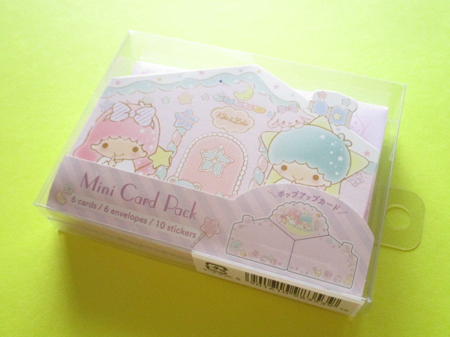 Photo1: Kawaii Cute Mini Card Pack Set Sanrio Original *Little Twin Stars (98353-5)
