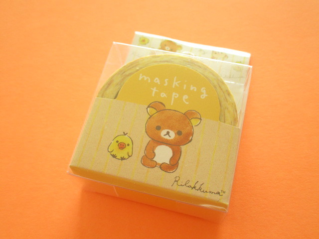 Photo1: Kawaii Cute Mini Masking Tape/Deco Tape Sticker San-x *Rilakkuma (SE37404)